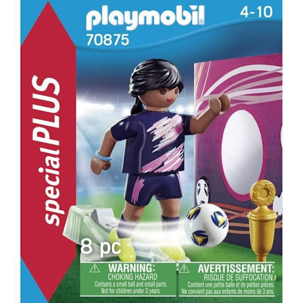 PLAYMOBIL - 70875 - Jalkapalloilija - Erikois Plus -hahmo lisävarusteineen Blå