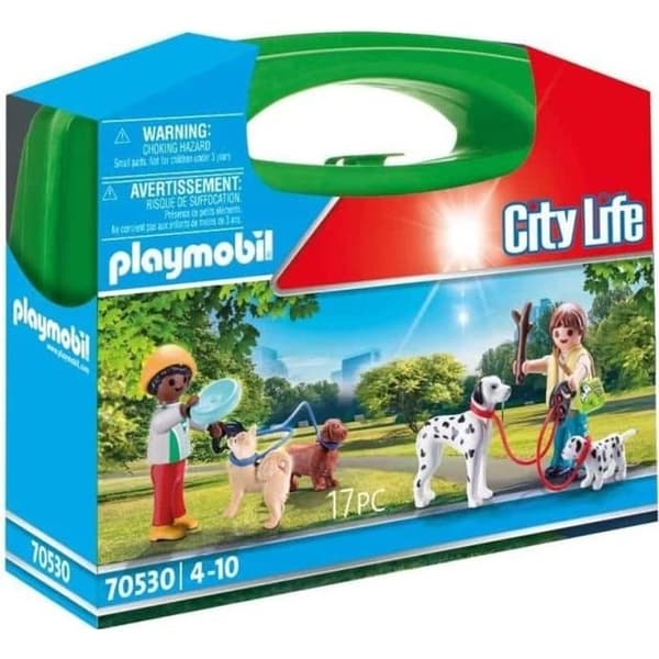 PLAYMOBIL - 70530 - Kuffert til børn og hunde