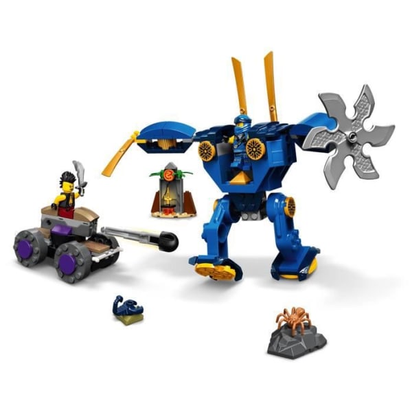 LEGO® NINJAGO 71740 Jayn sähköbotti, ninja-autolelu, 2 minihahmoa, 4-vuotiaat ja sitä vanhemmat