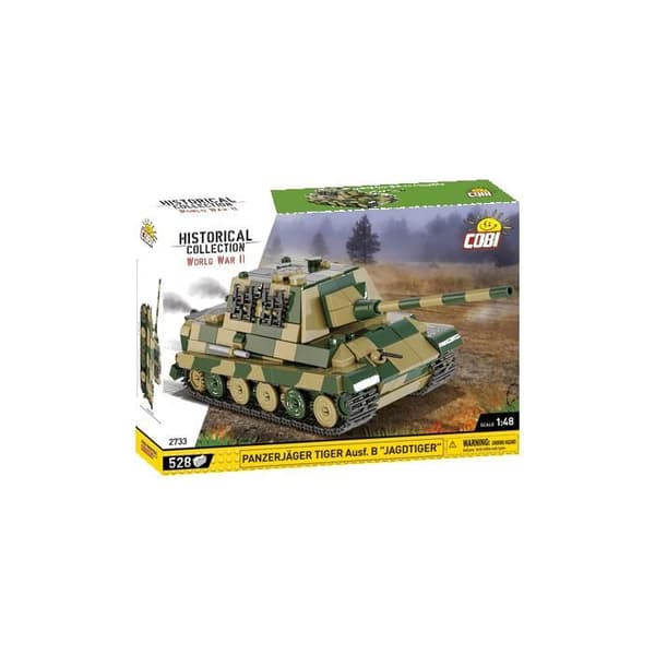 Byggset - COBI - Panzerjäger Tiger Ausf.B - Skala 1:48 - 528 delar - Grön