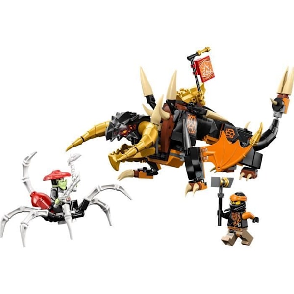 LEGO® NINJAGO 71782 Cole's Earth Dragon – Evolutionsleksak med 2 minifigurer Vit