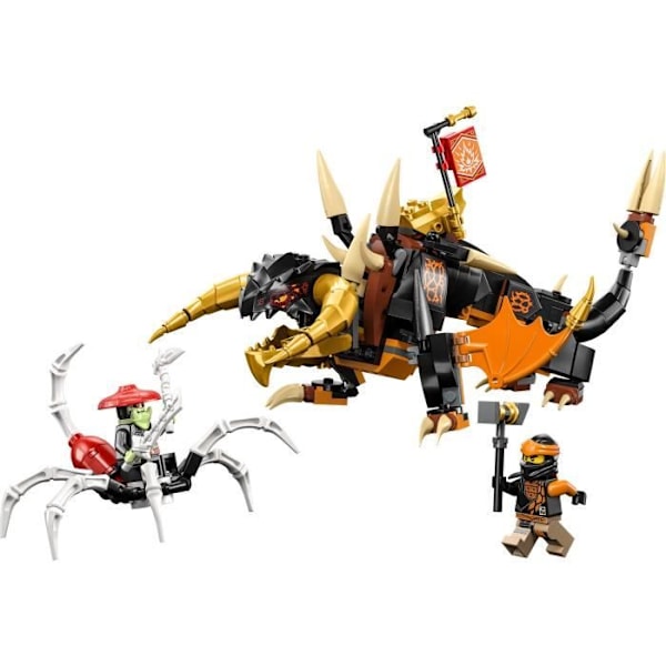 LEGO® NINJAGO 71782 Coles Jorddrage – Evolution, legetøj med 2 minifigurer Vit