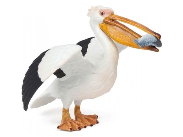 Pelikanfigur - PAPO - Pelikanmodel - Hvid - Unisex - Barn