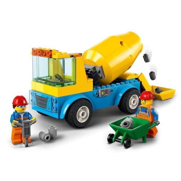 Byggspel - LEGO - City The Concrete Mixer Truck - Byggfordon för barn från 4 år och uppåt