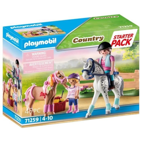 PLAYMOBIL - 71259 - Land - Startpakke - Ryttere og heste Flerfärgad