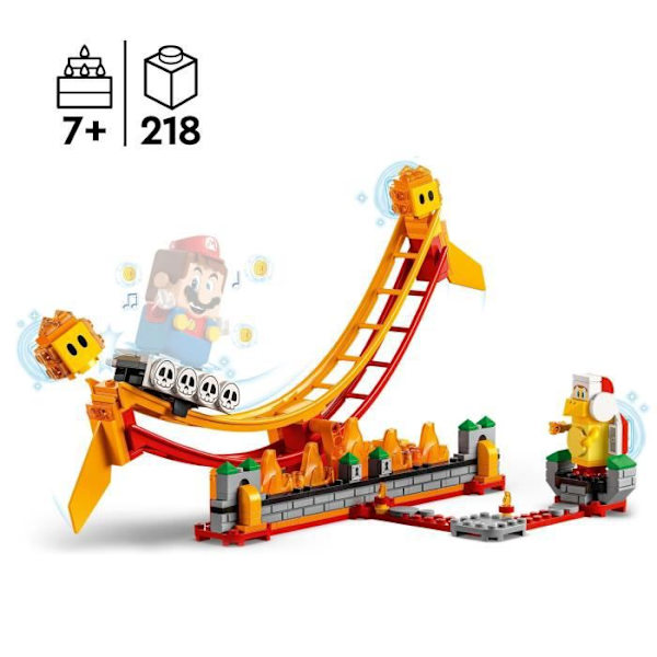 LEGO® Super Mario 71416 Lava Wave Ride-udvidelsessæt med minifigurer Flerfärgad