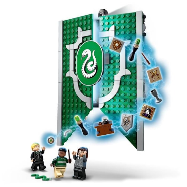 LEGO® Harry Potter 76410 Slytherin House Crest Leksaksslott med Draco Malfoy minifigur Vit