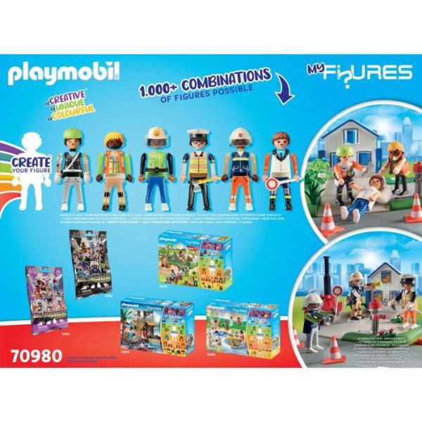 PLAYMOBIL - Mine figurer: Førstehjælpsarbejdere - Flerfarvet - 120 styk - Fra 5 år Flerfärgad