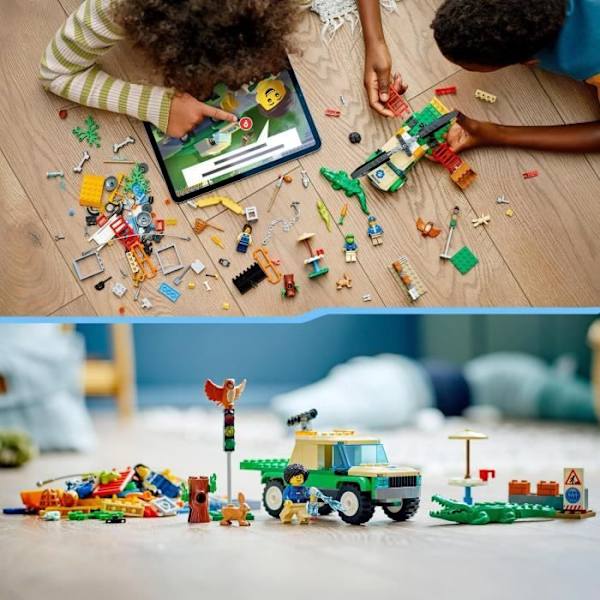 LEGO® City 60353 Räddningsuppdrag för vilda djur, interaktiv byggleksak Flerfärgad