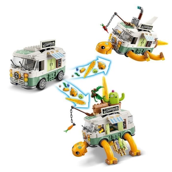 LEGO® DREAMZzz 71456 Mrs. Castillos Turtle Van, 2-i-1 husbilsleksak, med Mateo och Zoey Flerfärgad