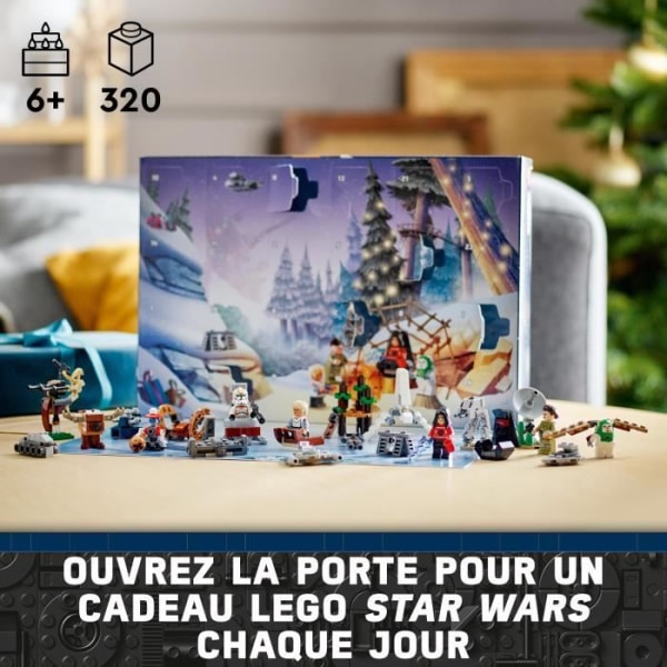 LEGO® Star Wars adventtikalenteri 75366 - 24 joululahjaa, mukaan lukien 9 hahmoa ja 10 ajoneuvolelua Flerfarvet