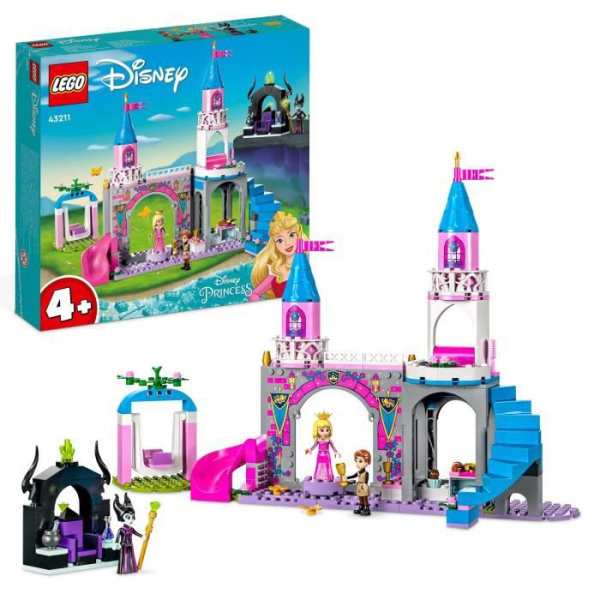 LEGO® Disney Princess 43211 Auroras slottleksak med törnrosa minifigur
