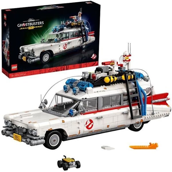 LEGO® Icons 10274 ECTO-1 Ghostbusters, Byggeri, LEGO Cadillac, Ghostbusters Afterlife Car, Legacy Movie, for voksne vitt och blått