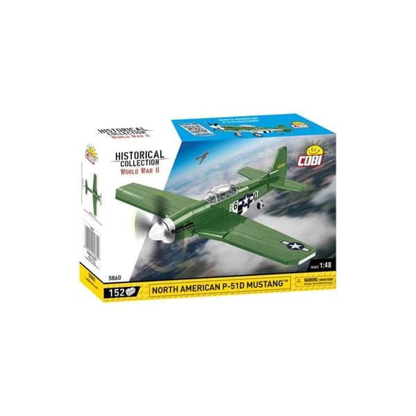 Modell - COBI - 5860 - P-51D Mustang - Plasthantering - Att montera själv - Blandet