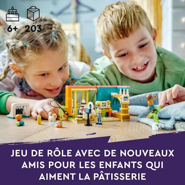 LEGO® Friends 41754 Leos værelse, bagelegetøj, med minidukke Vit