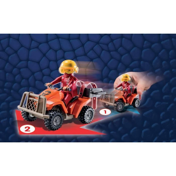 PLAYMOBIL 71085 Quad & Phil Dragons, Nine Kingdoms Dragons, 28 osaa, 4-vuotiaat ja sitä vanhemmat Flerfärgad