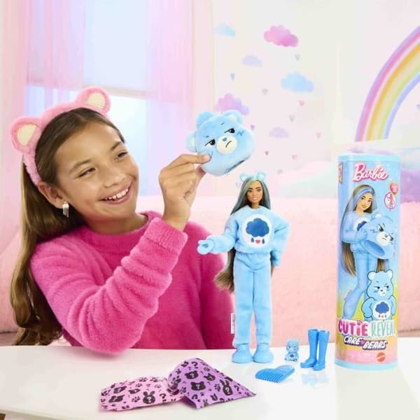 Barbie Cutie Reveal Bamse Touronchon Blå - 3 år +- JCN96