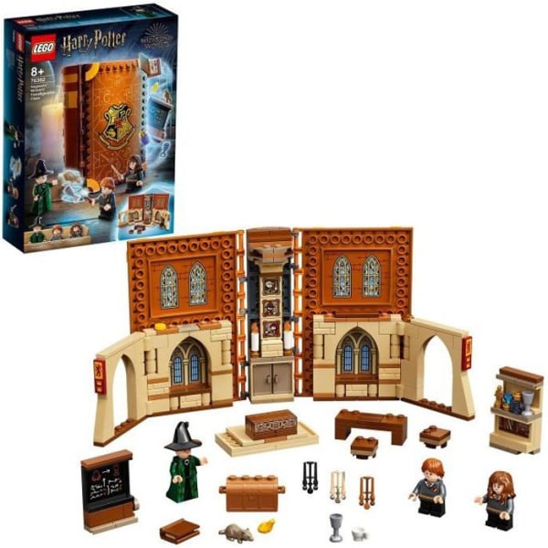 LEGO® Harry Potter 76382 Hogwarts: Förvandlingsklassen, leksak, bok, klassrumsbesvärjelse