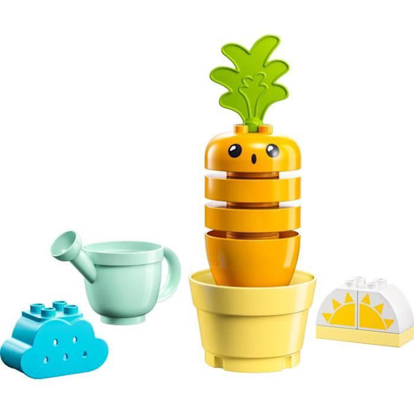 LEGO® DUPLO Ensimmäinen 10981 kasvava porkkana, pinottava lelu 1,5-vuotiaille ja sitä vanhemmille vauvoille Flerfärgad