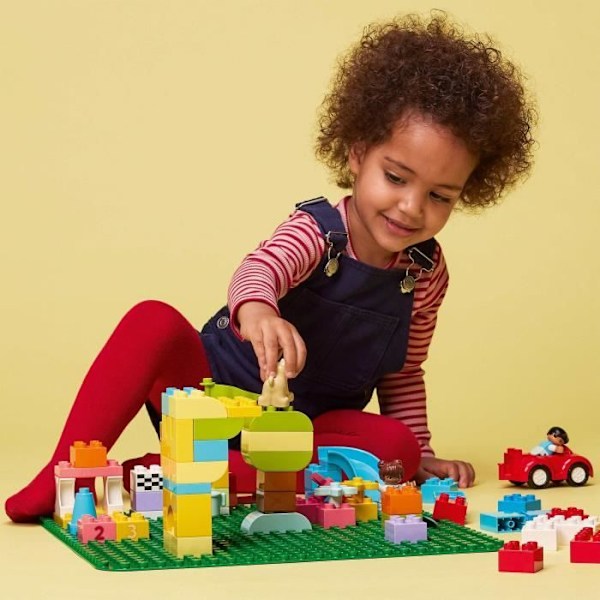 LEGO® 10980 DUPLO Den grønne byggeplade, sokkel til montering og udstilling, byggelegetøj til børn Flerfärgad