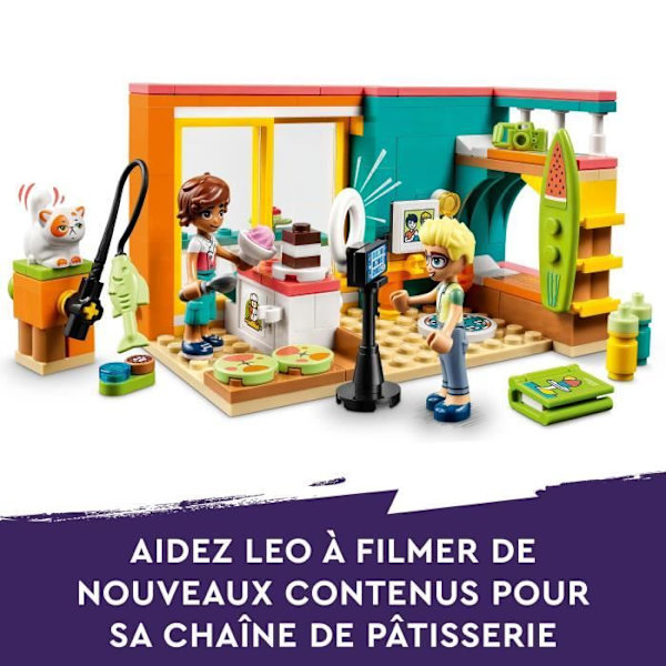 LEGO® Friends 41754 Leos værelse, bagelegetøj, med minidukke Vit