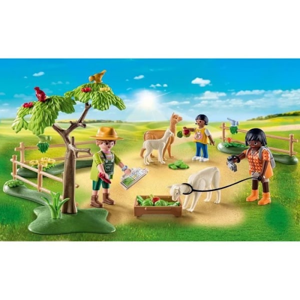 PLAYMOBIL 71251 Alpaka- ja retkeilijäkotelo, Country La Ferme, 56 kpl, 4-vuotiaat ja sitä vanhemmat Flerfärgad