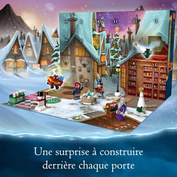 LEGO® Harry Potter 76418 Adventskalenderen 2023 med 24 gaver inklusive 6 Hogsmeade Village-minifigurer, julegave Flerfärgad
