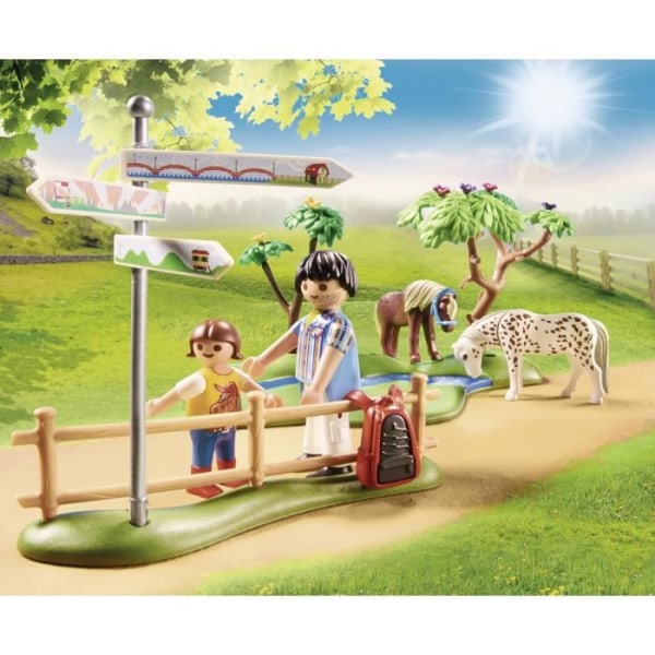 PLAYMOBIL - 70512 - Seikkailuponiratsastus hahmojen ja eläinten kanssa Flerfärgad