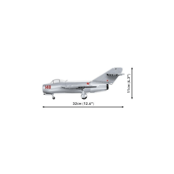 Modelsæt - COBI - 2416 - MIG-15 NATO KODE "FAGOT" - 504 Dele - Plast - Til at samle selv