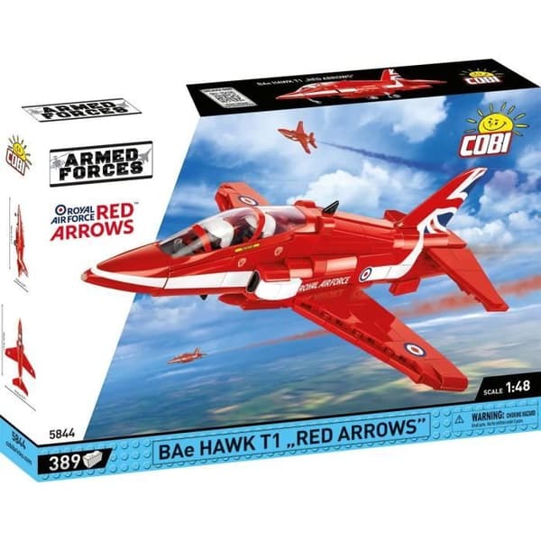 COBI 5844 - Bae HAWK T1 RÖDA PILAR röd och vit