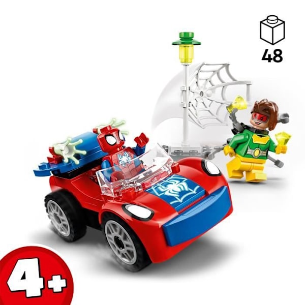 LEGO® Marvel 10789 Spider-Man och Doctor Octopus' bil, leksak med spider och klossar Flerfärgad