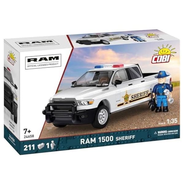 Samlingsspil - COBI - RAM 1500 HEMI Sheriff - 211 dele - Plastik - Sort Svart
