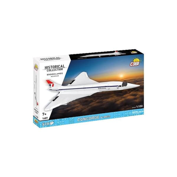 COBI 1689 - CONCORDE G-BBDG - BYGGSET - VIT FLYGPLAN