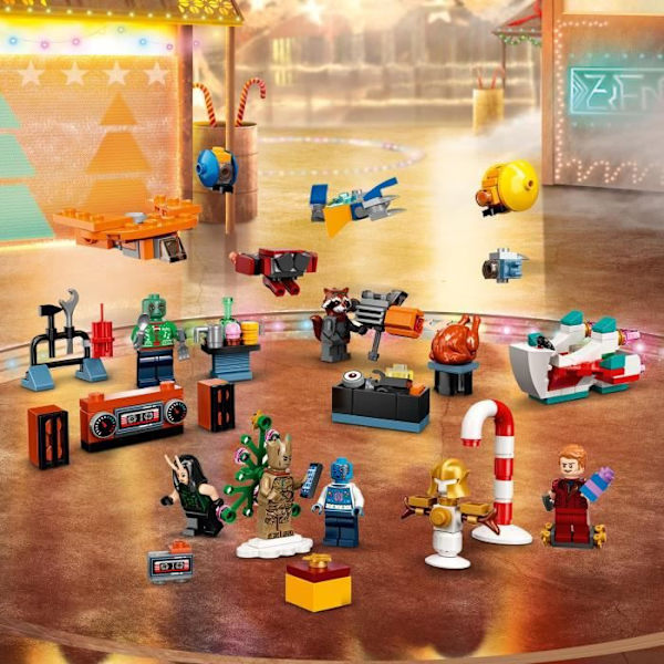 LEGO Marvel 76231 Guardians of the Galaxy Adventskalender 2022, til børn Svart