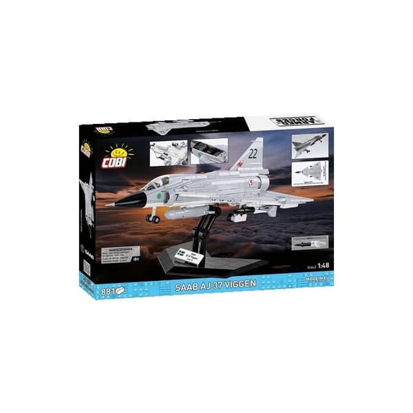 COBI 5915 - SAAB AJ 37 VIGGEN - BYGGESÆT - HVID - FLY