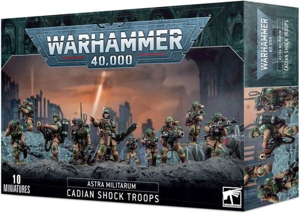 Figurset - GAMES WORKSHOP - 99120105101 - Warhammer 40k - Astra Militarum - Kadiska Chocktrupp