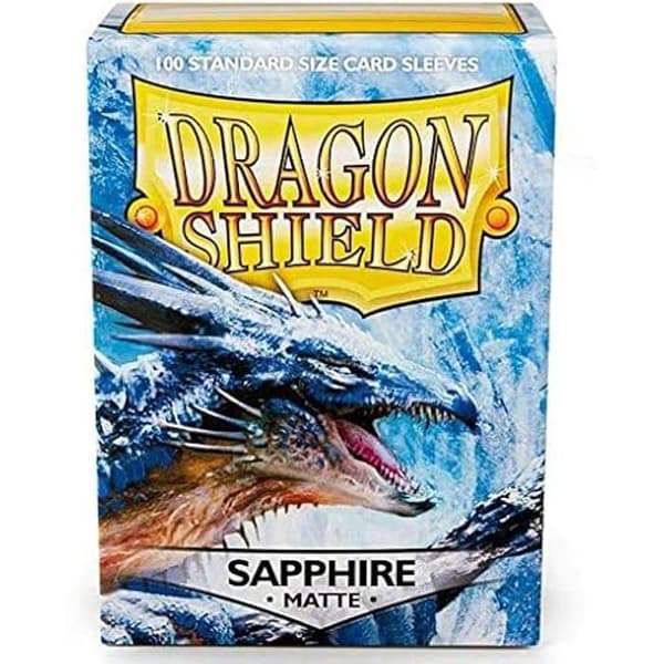 100 stk. - Matte natblå lommer - DRAGON SHIELD Midnattsblå