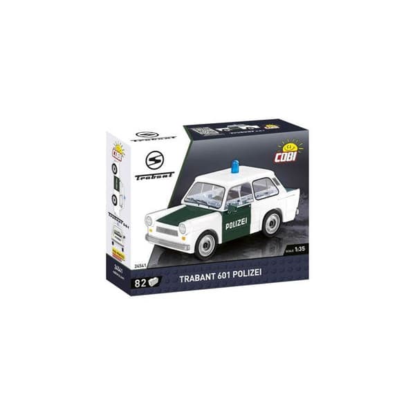 Rakennusleikit - Cobi - Trabant 601 Poliisi - 82 osaa - 1/35 - Helppo koota
