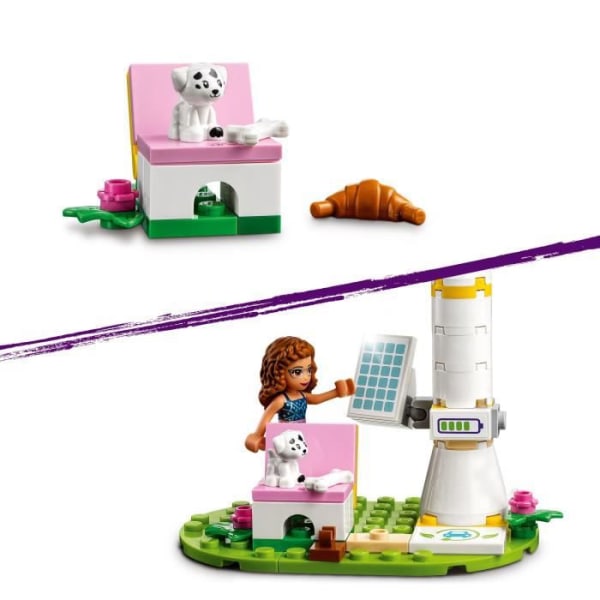 LEGO® Friends 41443 Olivias elbil, Byggspel med minidockor, Ekoutbildning för barn från 6 år och uppåt