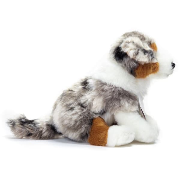 Plys - he91935 - Australsk hyrdehund - 22 cm - Ultra blødt pels Grå