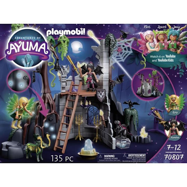 PLAYMOBIL - 70807 - AYUMA - Lepakikeijujen rauniot - Sisältää 2 hahmoa, 2 eläintä ja monia tarvikkeita Flerfärgad
