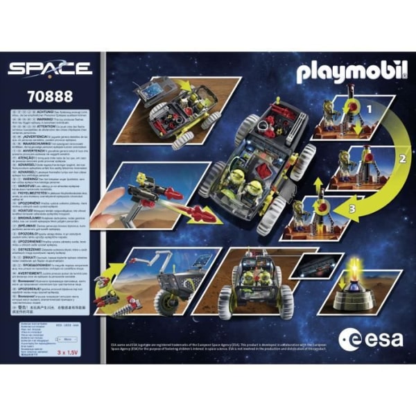 PLAYMOBIL - 70888 - Avaruus - Siirrettävä avaruusyksikkö astronauteilla ja sukkulalla Blå