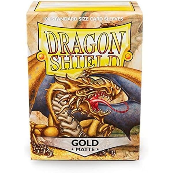 Pelikorttipussit - Arcane Tinmen - Dragon Shield Matte Gold Standard 100kpl - Kulta Eller