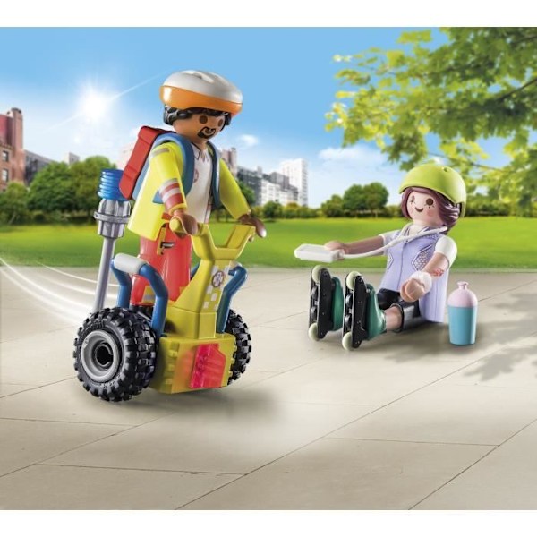 PLAYMOBIL 71257 Räddningspersonal med gyropod, City Action, Räddningstjänsten, Startpaket, Från 4 år Flerfärgad