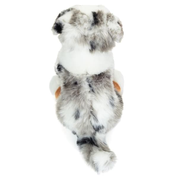 Plys - he91935 - Australsk hyrdehund - 22 cm - Ultra blødt pels Grå