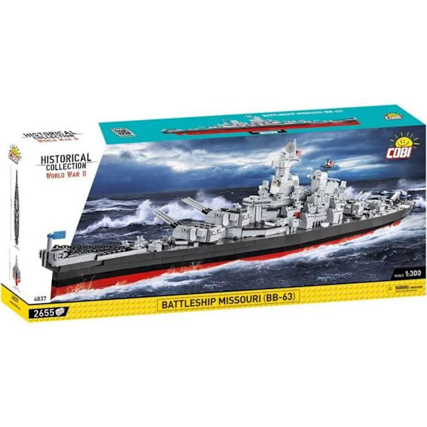 COBI 4837 - BATTLESHIP MISSOURI (BB-63) Flerfärgad