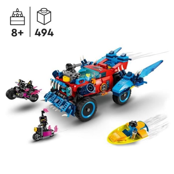 LEGO® DREAMZzz 71458 Krokodilbilen, 2-i-1 leksaksbil, monstertruck Flerfärgad