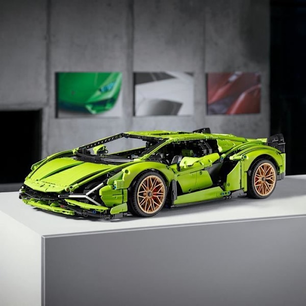 LEGO® Technic 42115 Lamborghini Sián FKP 37, modelbil, 1:8, at bygge, indsamling, byggebil, til voksne Röd