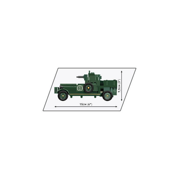 KLOCKI - COBI - 1920 Pattern MK I - Panssariauto - Historiallinen kokoelma - 2988