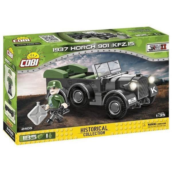 Rakennuspelit – Cobi 2405 – 1937 Horch 901 (Kfz.15) marinblå